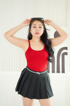 Mandy Basic Tank Top in Red