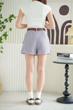 Willa Stripes Mini Skort in Blue