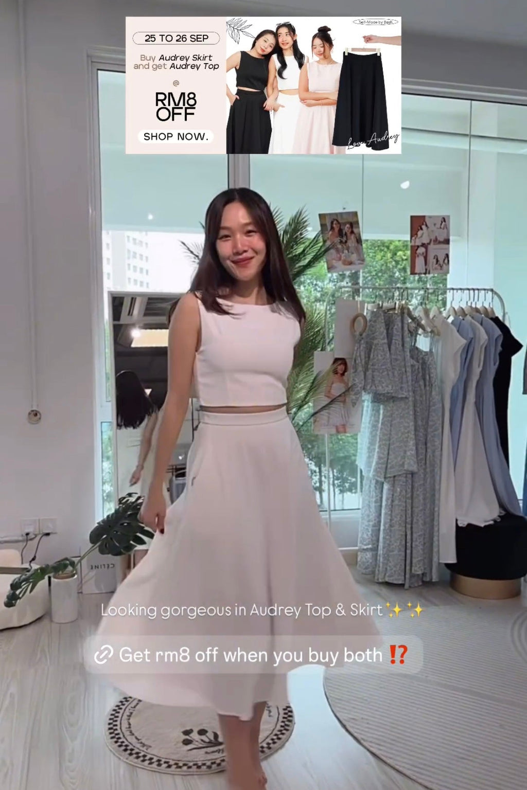 Audrey Top + Audrey Skirt - As Seen On @jinghueii