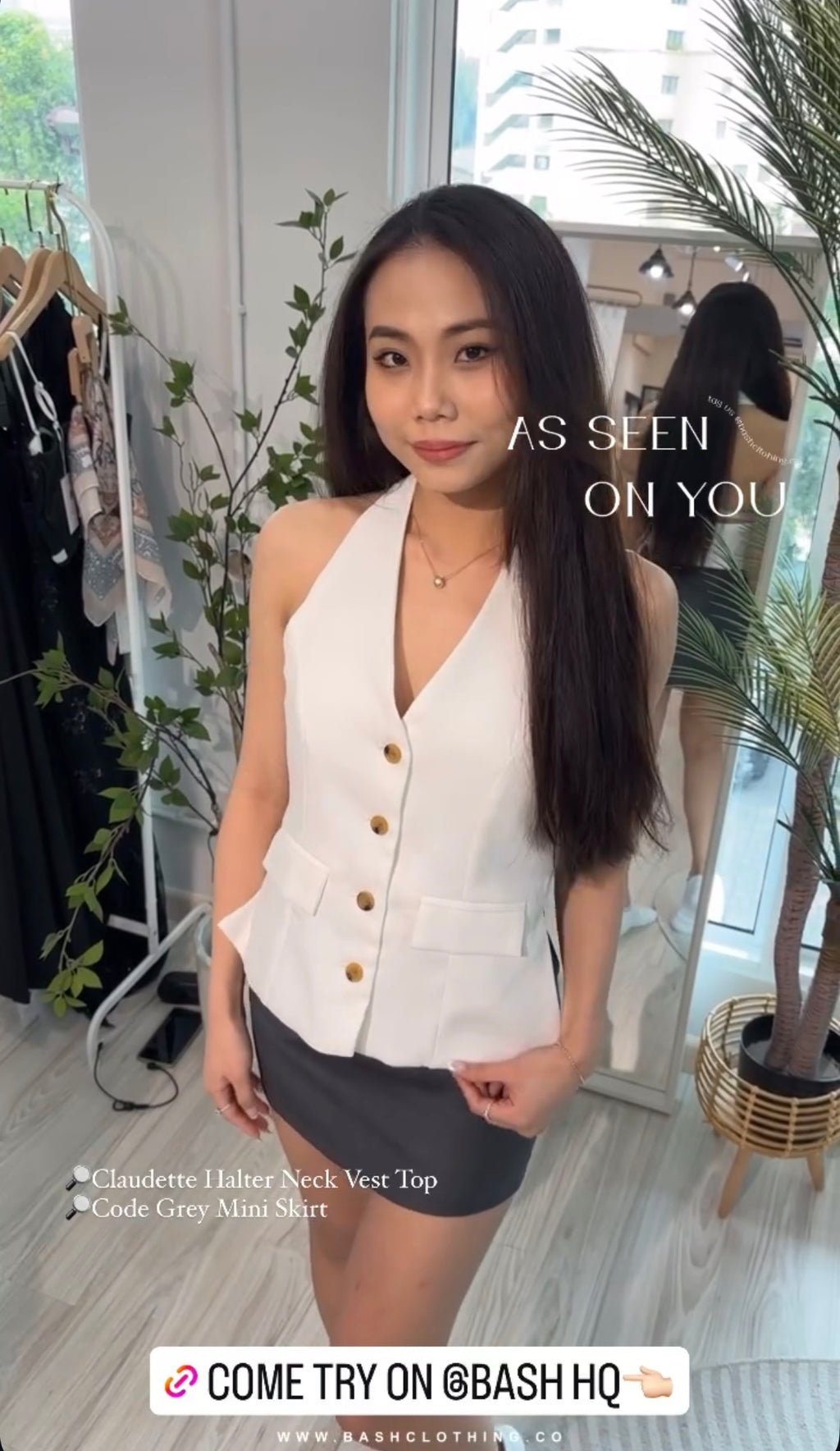 Claudette Top + Code Grey Skirt
