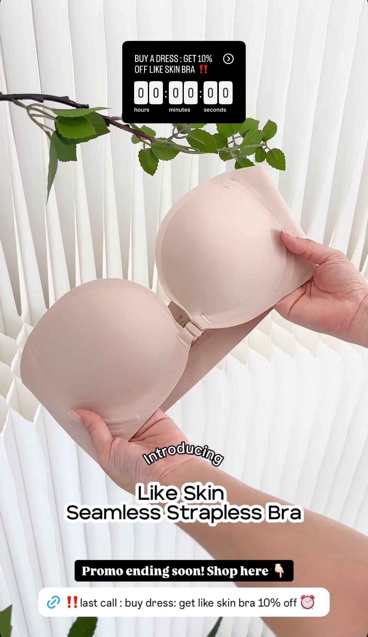 Like Skin Seamless Strapless Bra