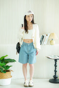 Warm & Somber Cardigan in Cream White