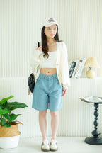 Warm & Somber Cardigan in Cream White