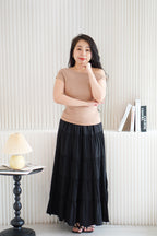 Cedar Toga Ruched Top in Khaki