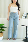 Cleo Straight Cut Jeans in Blue