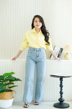 Cleo Straight Cut Jeans in Blue