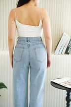 Cleo Straight Cut Jeans in Blue