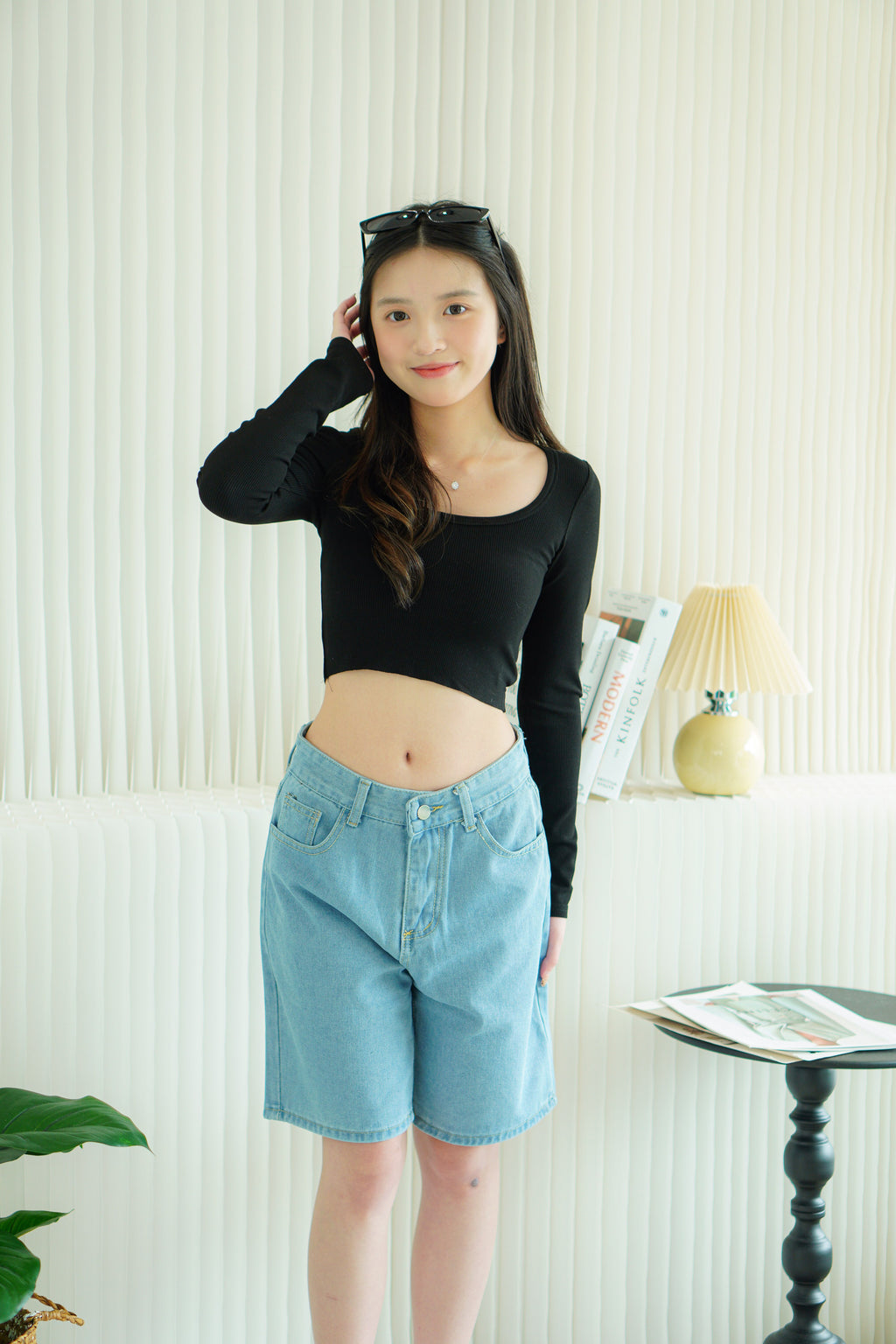 (BACKORDER) Wren Basic Long Sleeve Top in Black