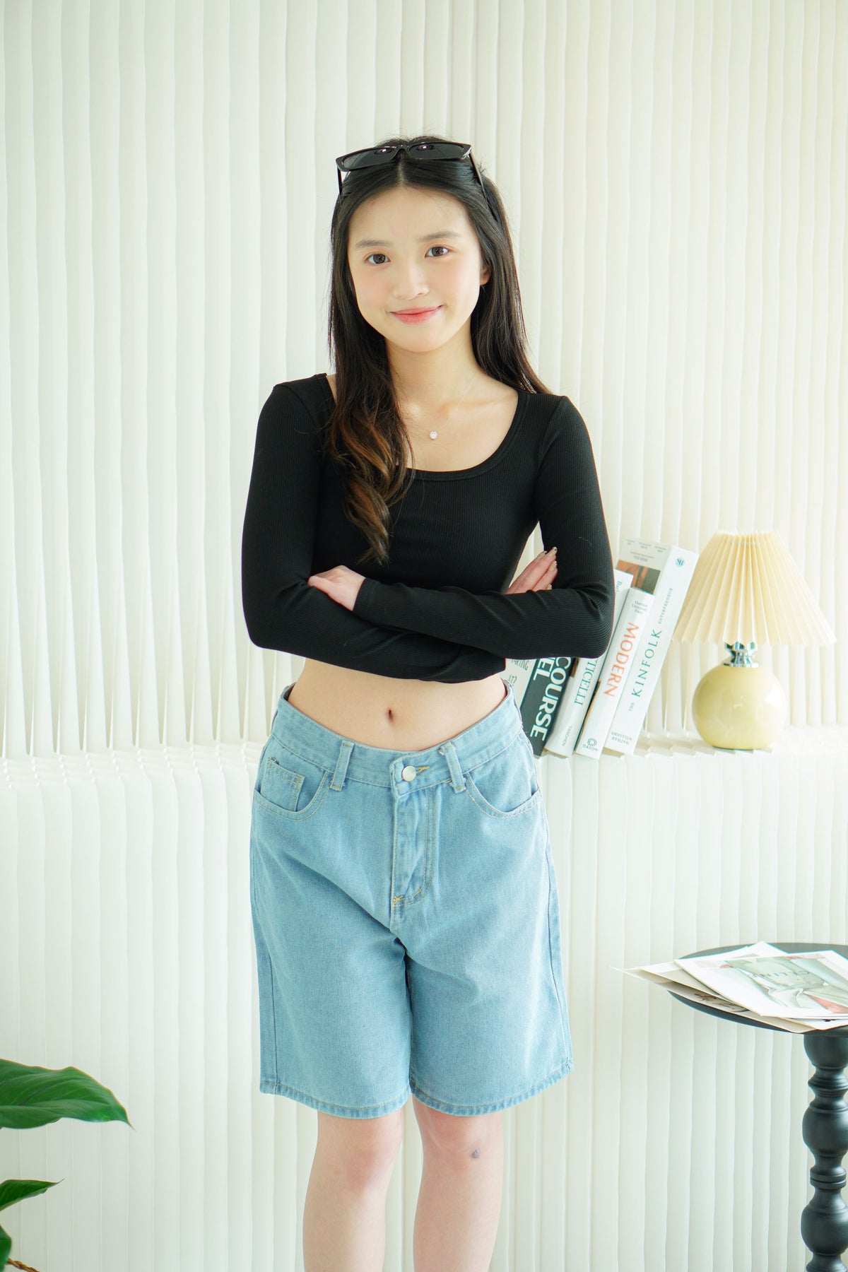 (BACKORDER) Wren Basic Long Sleeve Top in Black