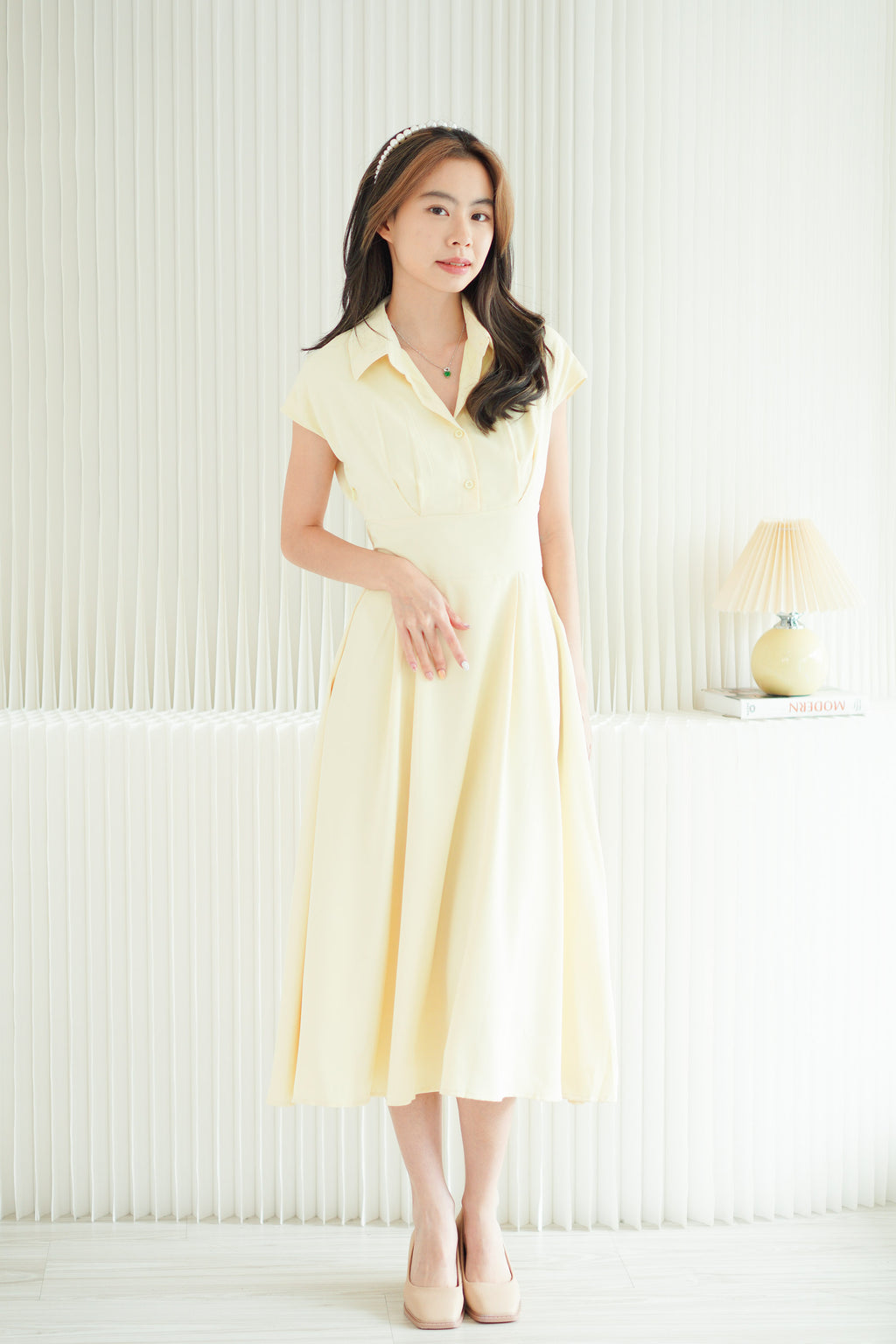 Claire Dress by Bash in Yellow