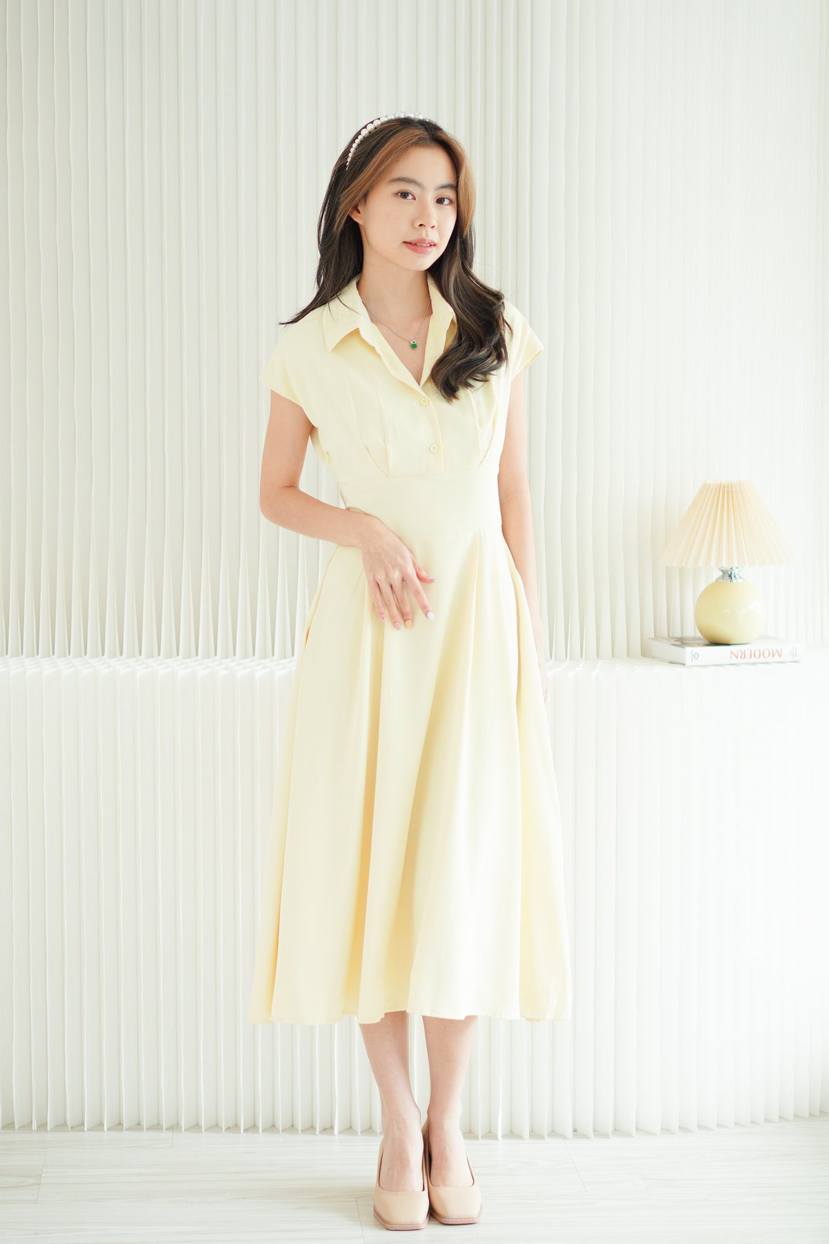 Claire Dress by Bash in Yellow