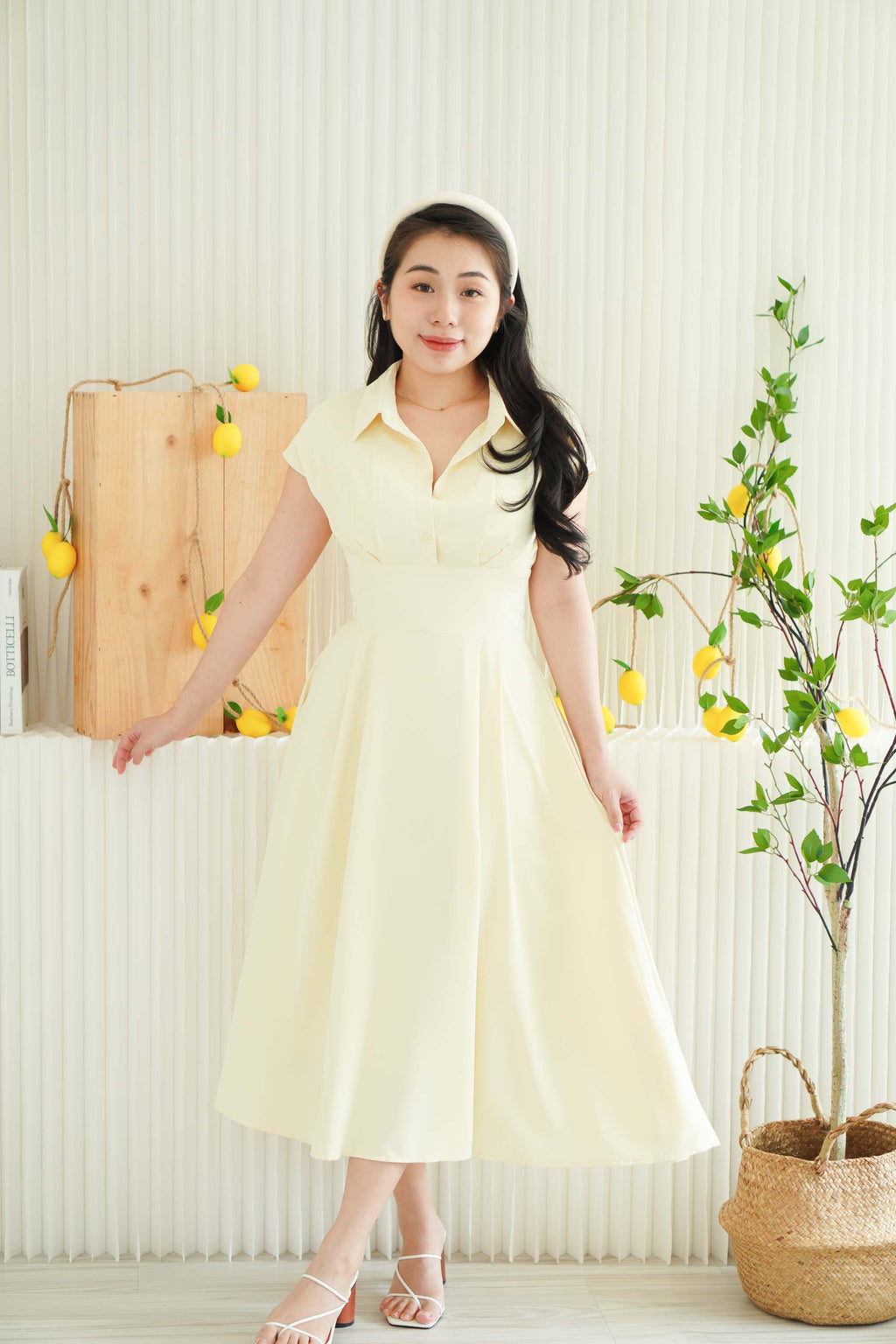Claire Dress by Bash in Yellow