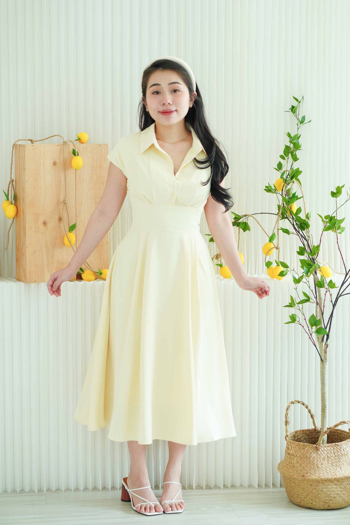Claire Dress by Bash in Yellow