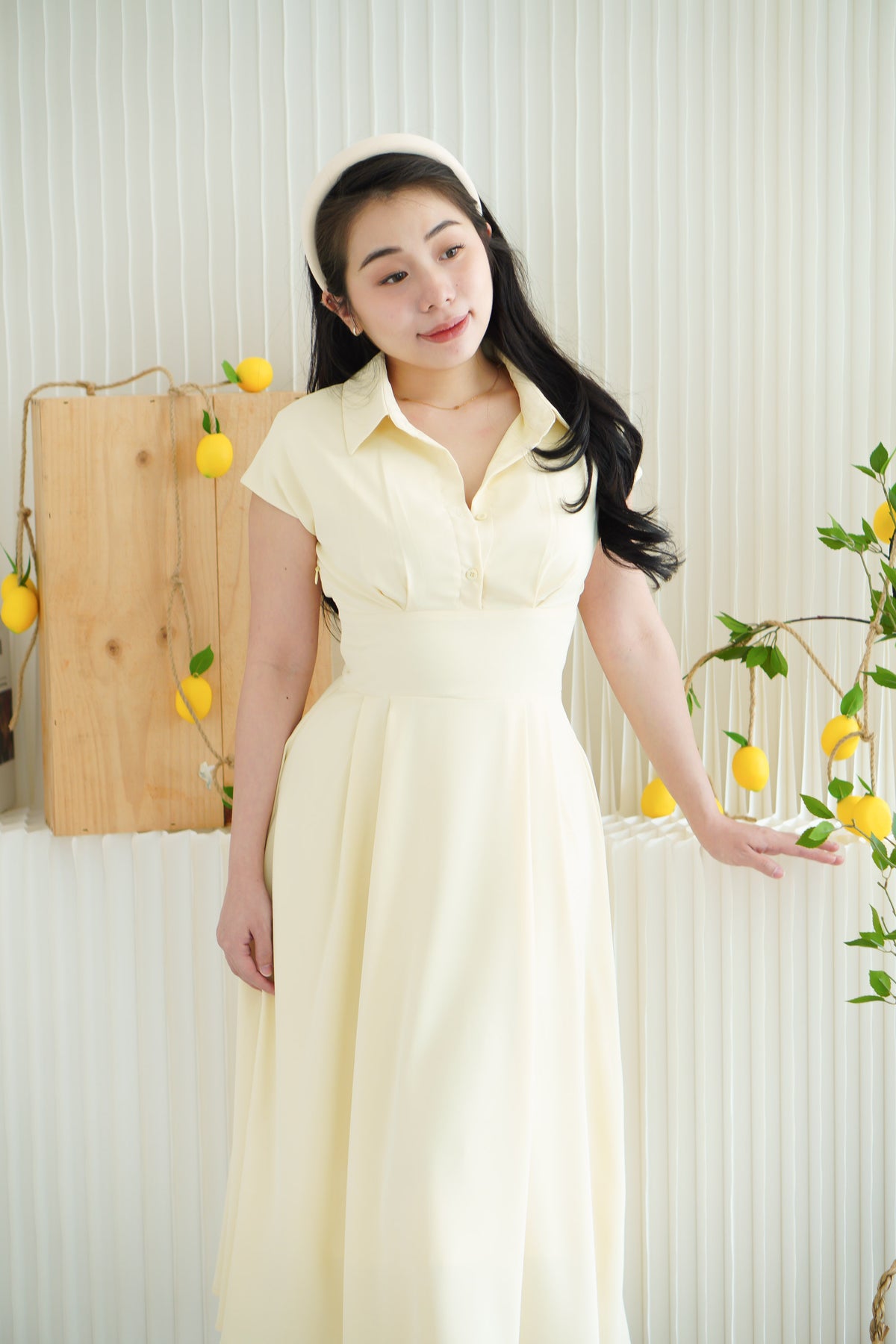 Claire Dress by Bash in Yellow