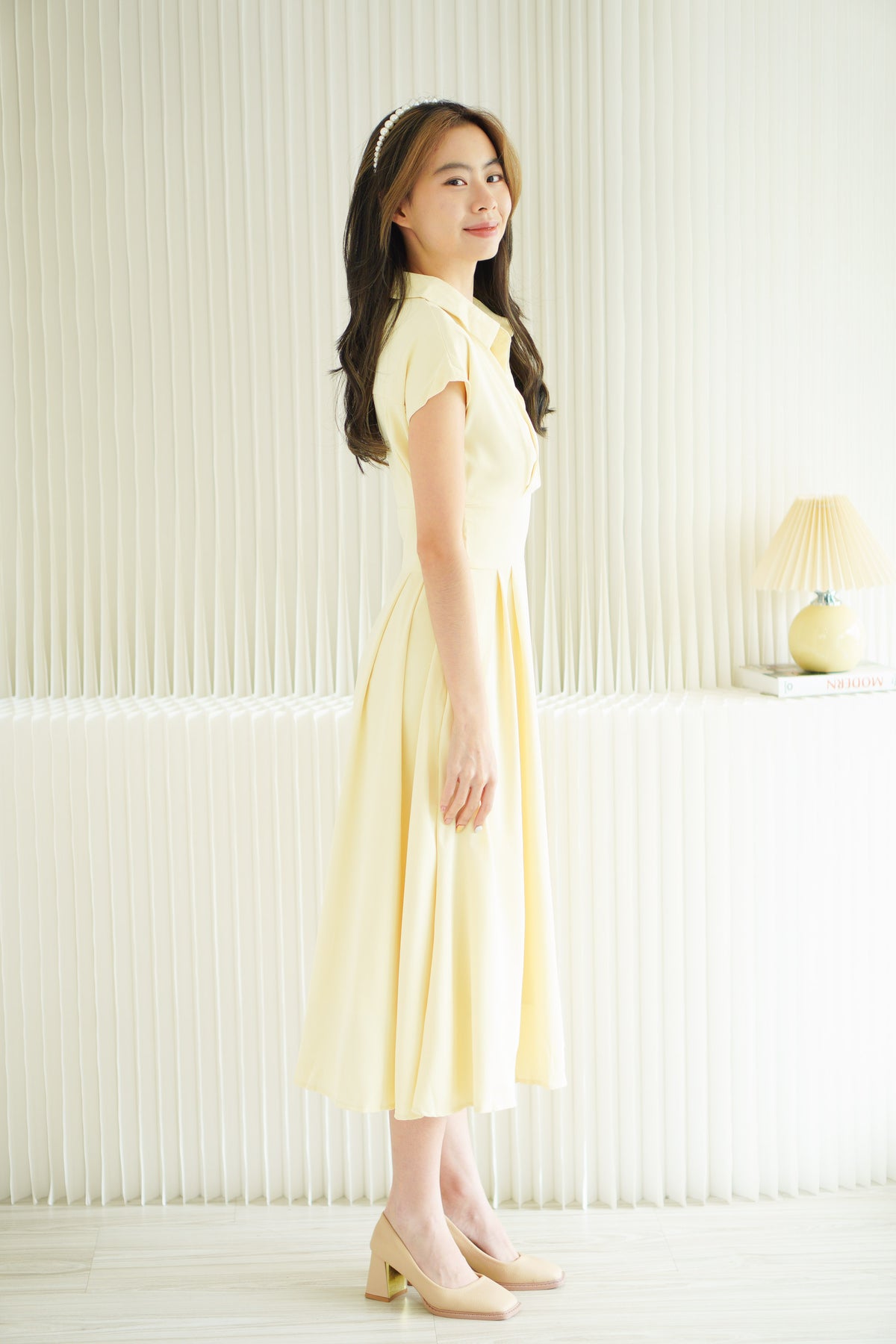 Claire Dress by Bash in Yellow