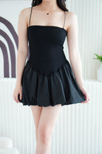 (BACKORDER) Sienna Ray Mini Bubble Dress in Black