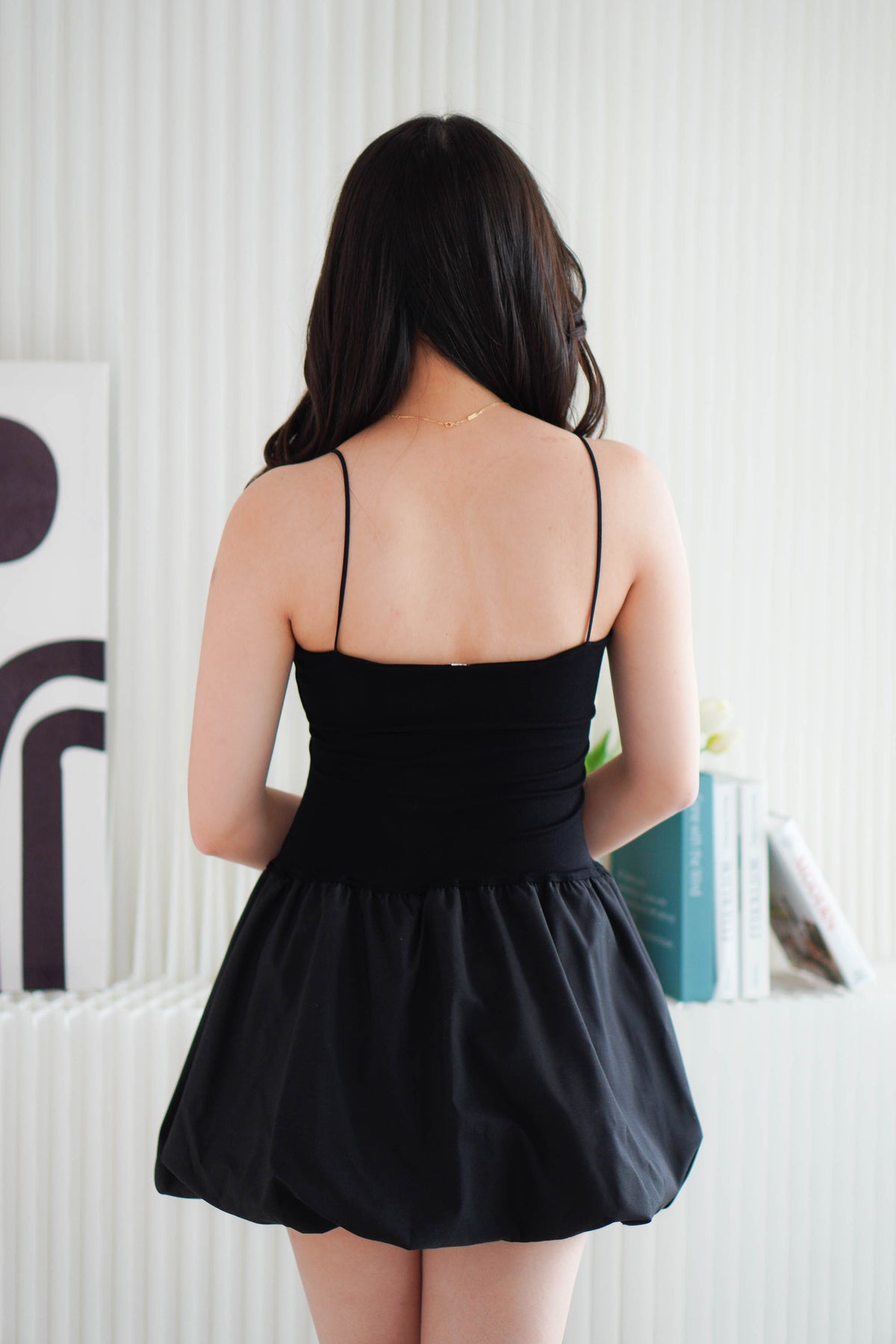 (BACKORDER) Sienna Ray Mini Bubble Dress in Black