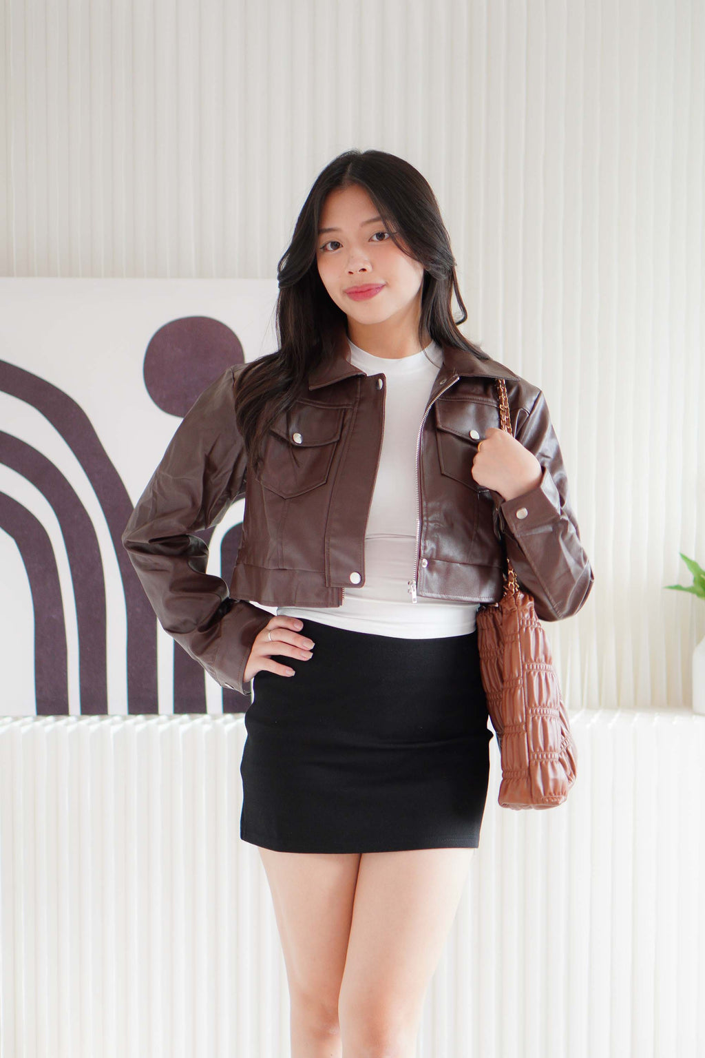 Eclipsa Basic Mini Skirt in Black