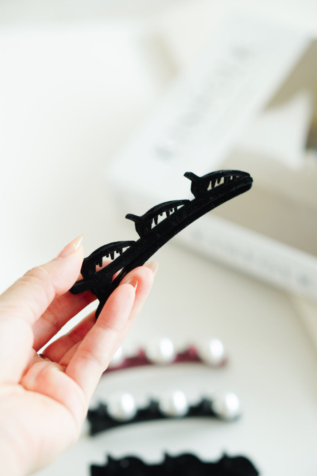 Braided Velvet Hair Clip Set