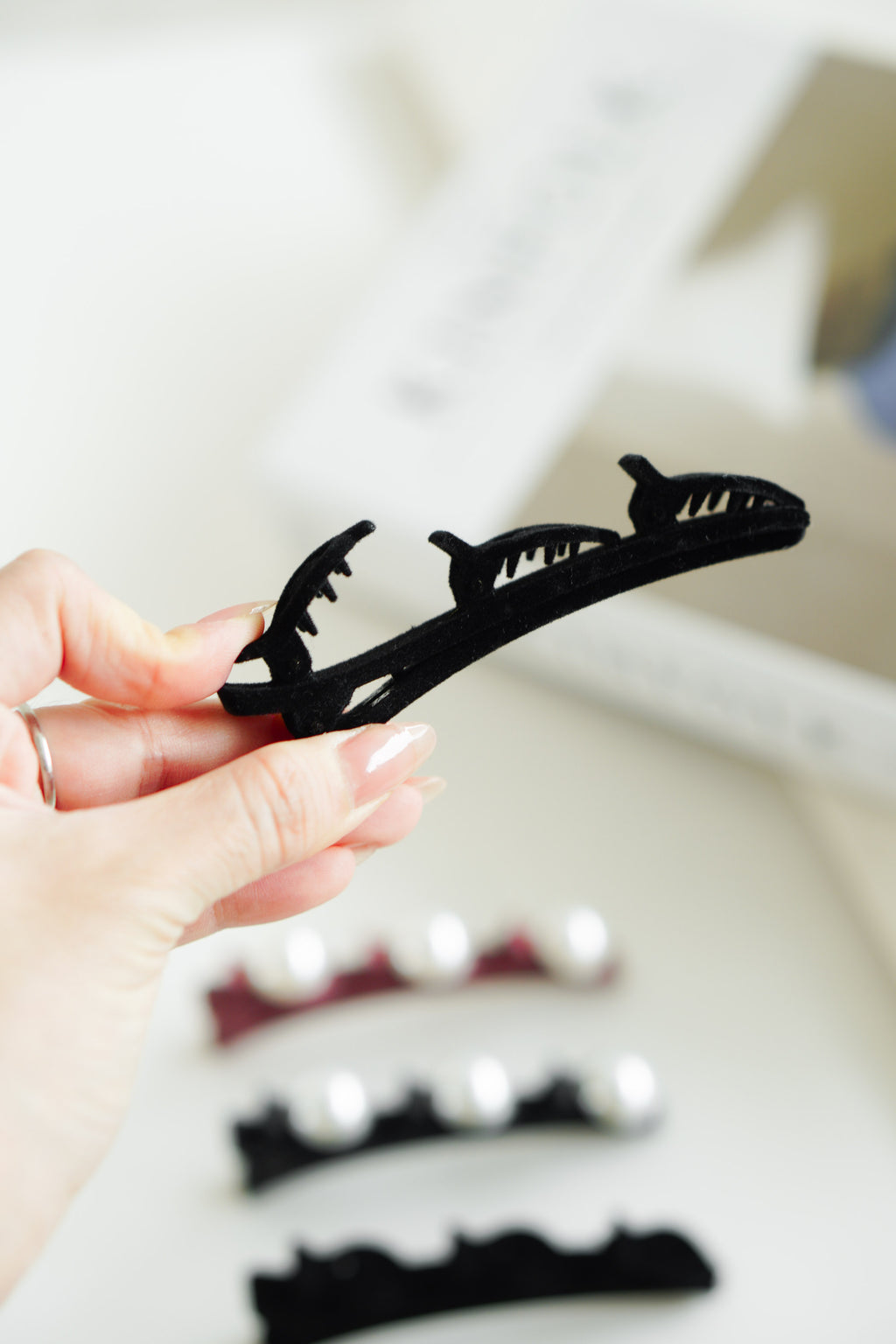 Braided Velvet Hair Clip Set