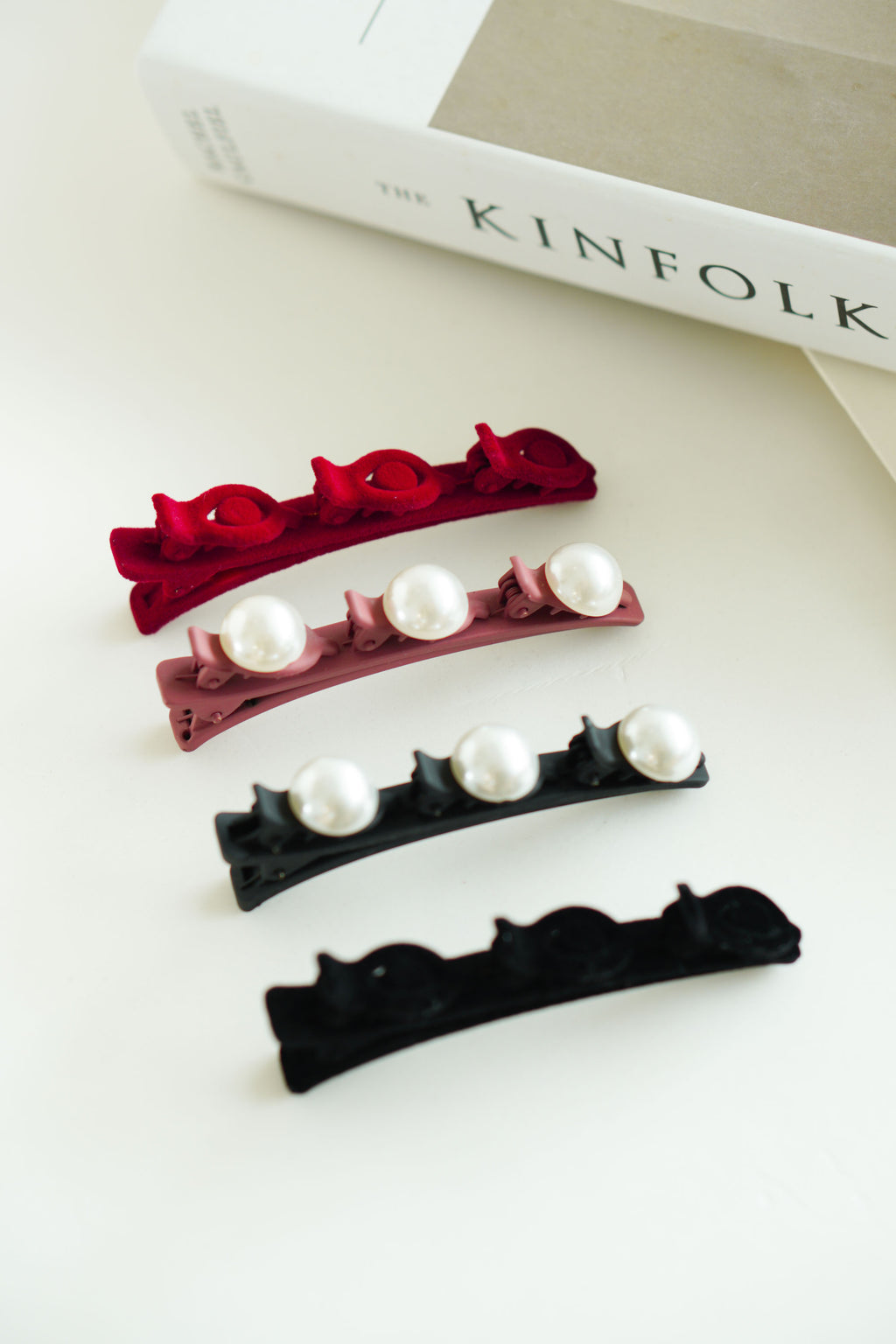 Braided Velvet Hair Clip Set