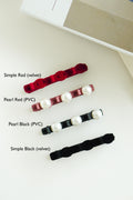 Braided Velvet Hair Clip Set