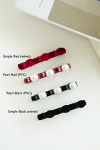 Braided Velvet Hair Clip Set