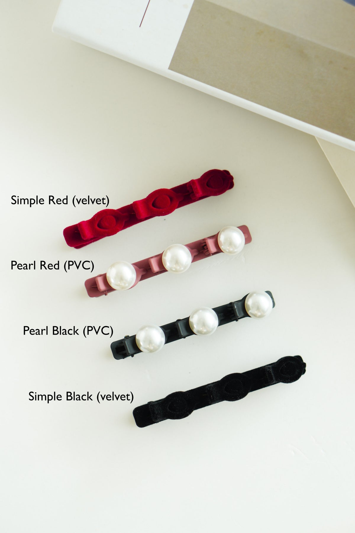 Braided Velvet Hair Clip Set