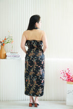 Feng Traditional Halter Cheongsam in Black