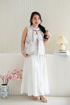 Zi Xia Sleeveless Cheongsam Top in Purple