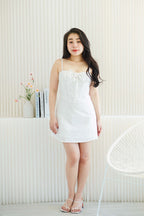 Mini Dahlia Corset Dress in White