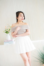 (BACKORDER) Ruelle Off Shoulder Top in Khaki