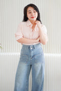 Dawn Button Down Top in Pink