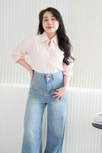 Dawn Button Down Top in Pink