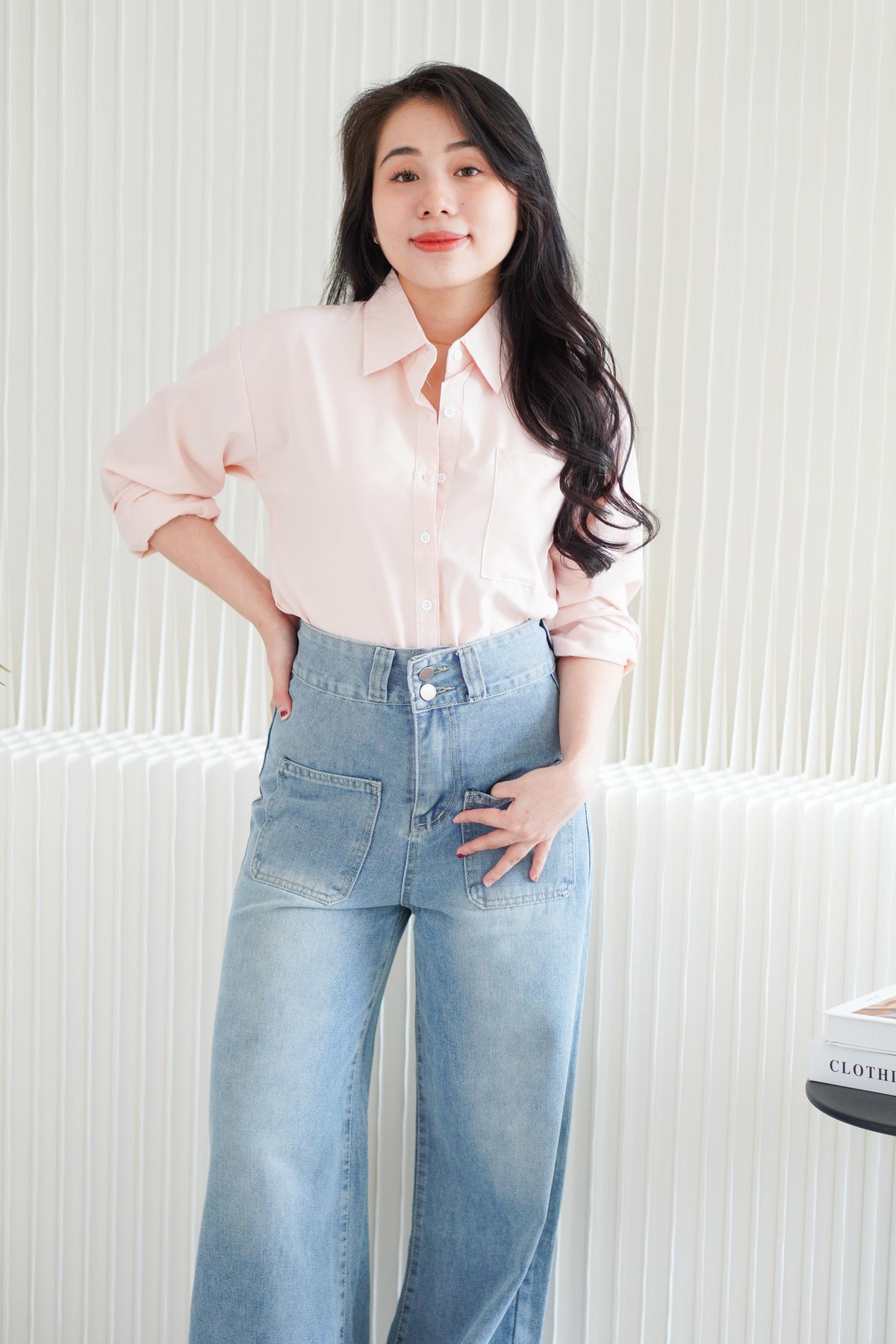 Dawn Button Down Top in Pink