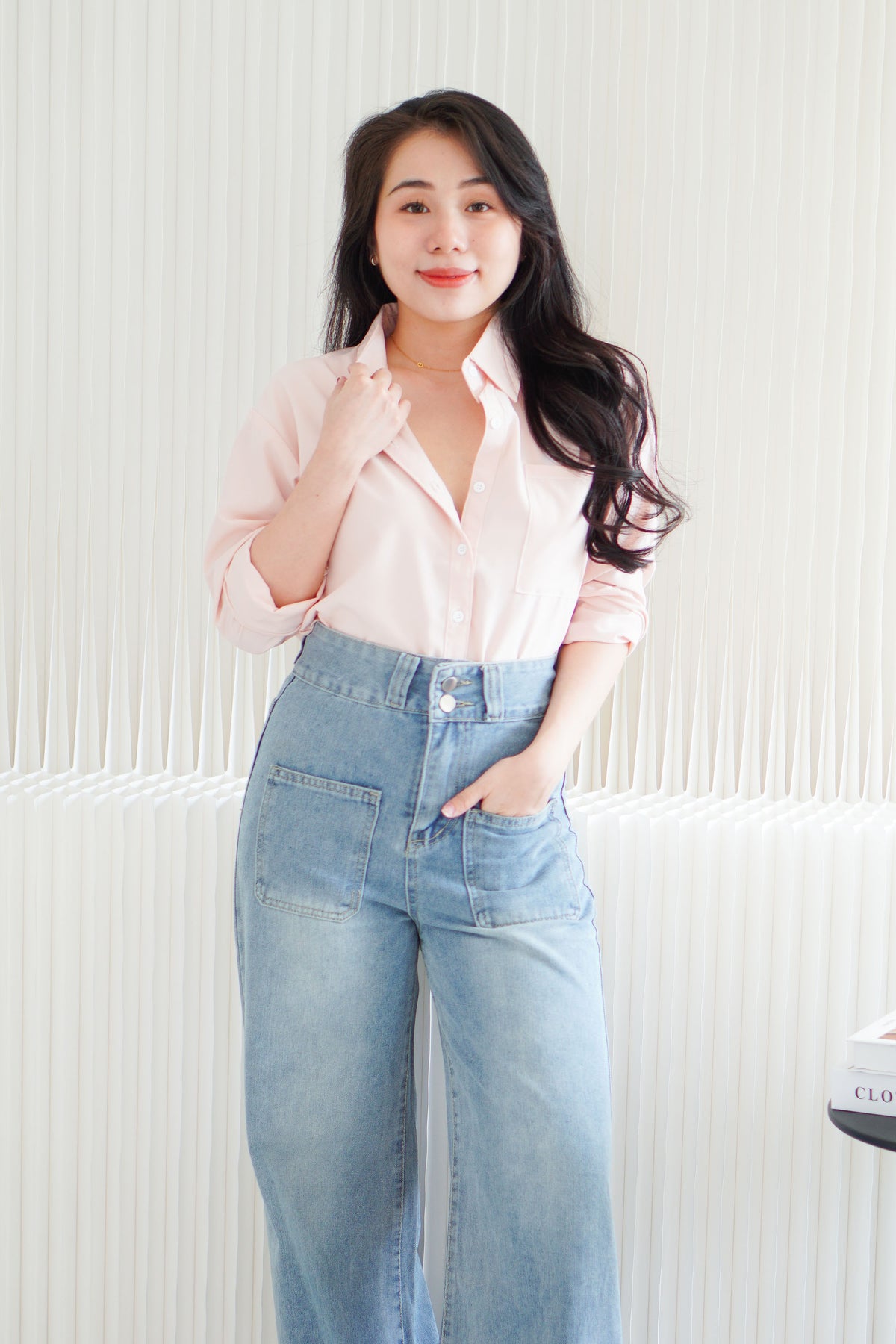 Dawn Button Down Top in Pink