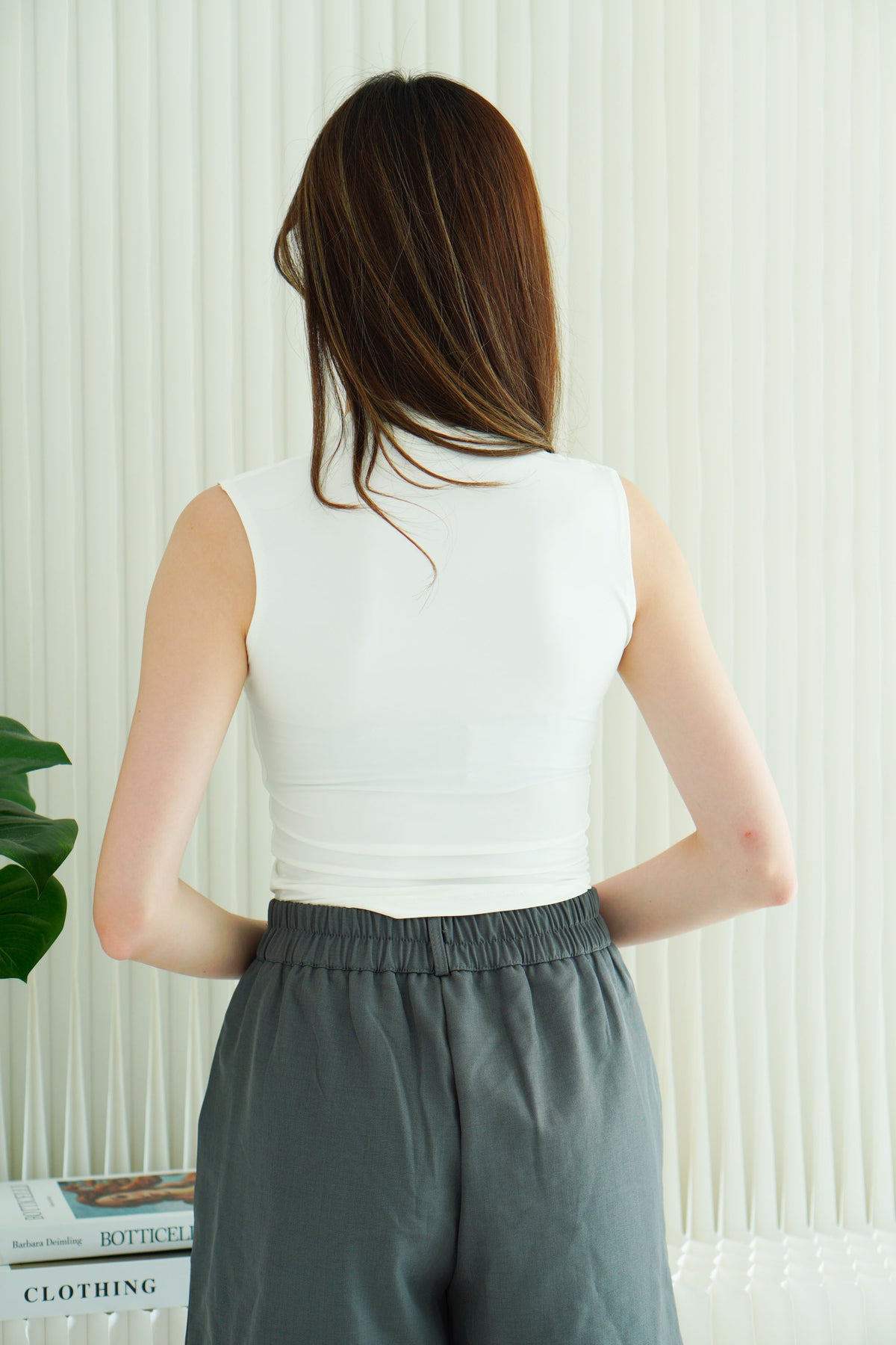 Noa V Neck Top in White