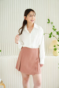 Cloris Mini A-Line Skirt in Pink