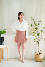 Cloris Mini A-Line Skirt in Pink