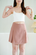 Cloris Mini A-Line Skirt in Pink