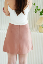 Cloris Mini A-Line Skirt in Pink