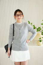 Damien Cardigan in Light Grey