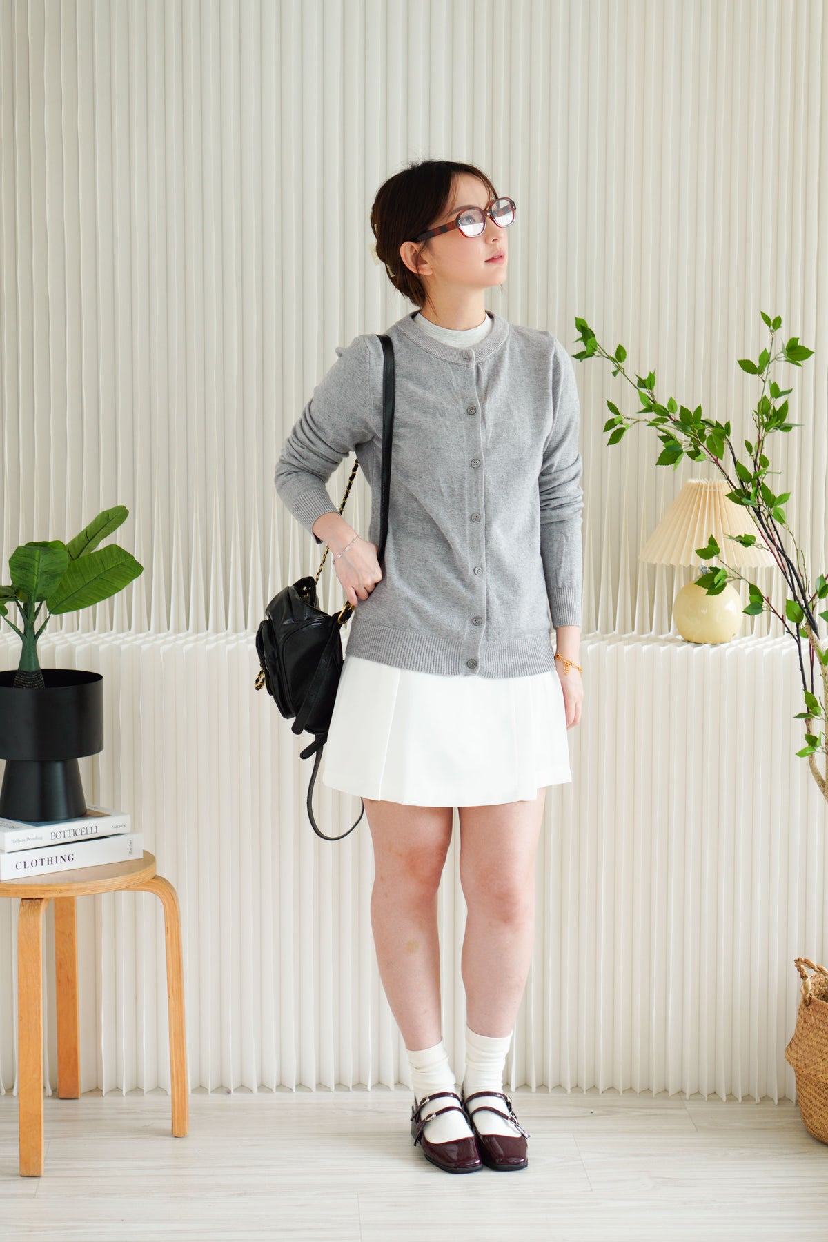 Damien Cardigan in Light Grey