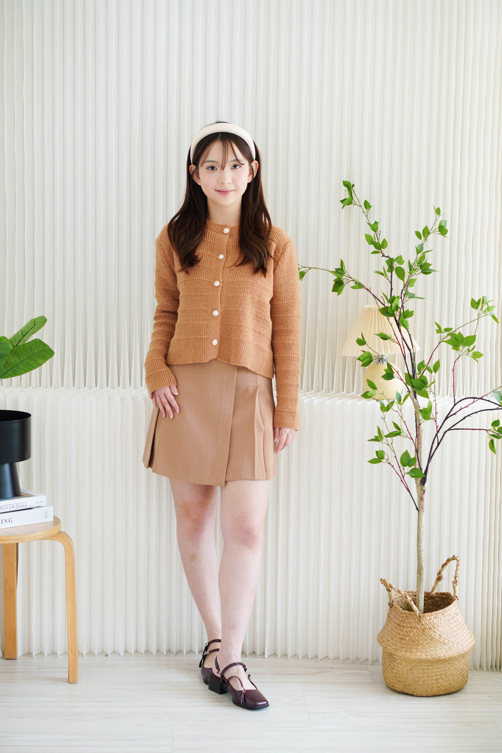 (BACKORDER) Emi Knit Cardigan in Brown