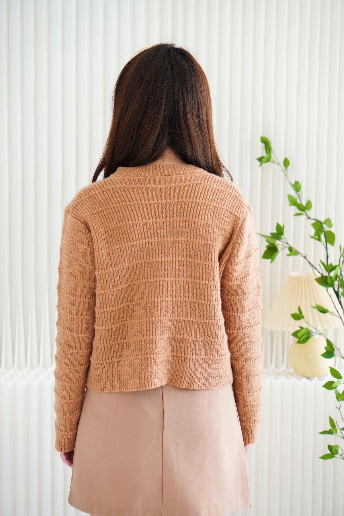 (BACKORDER) Emi Knit Cardigan in Brown
