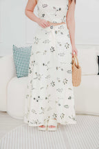 Nora Floral 2 Piece Set in Cream