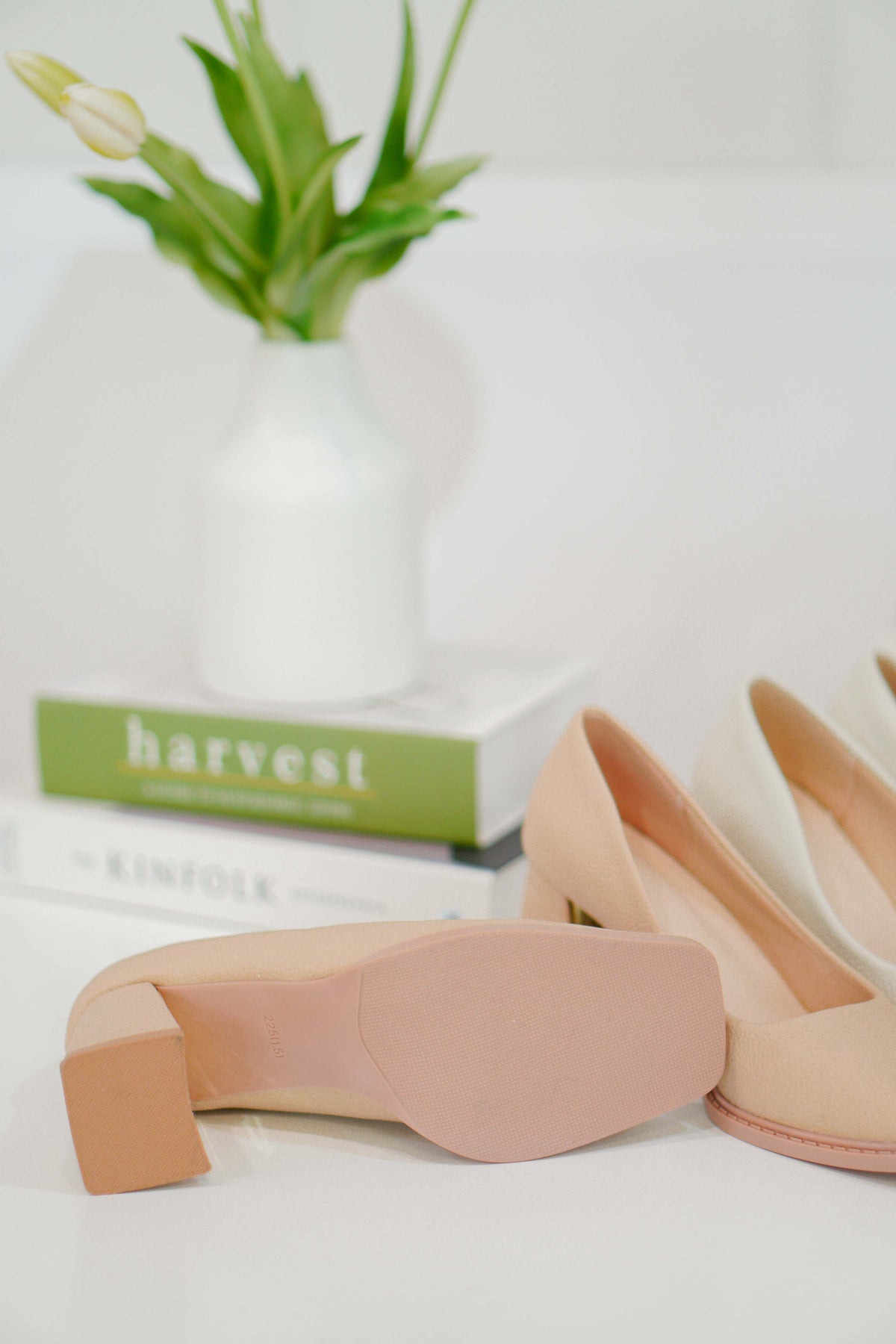 Classic Square Toe Block Heel Pumps