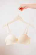 Soft Plunge Wireless Bra in Cream
