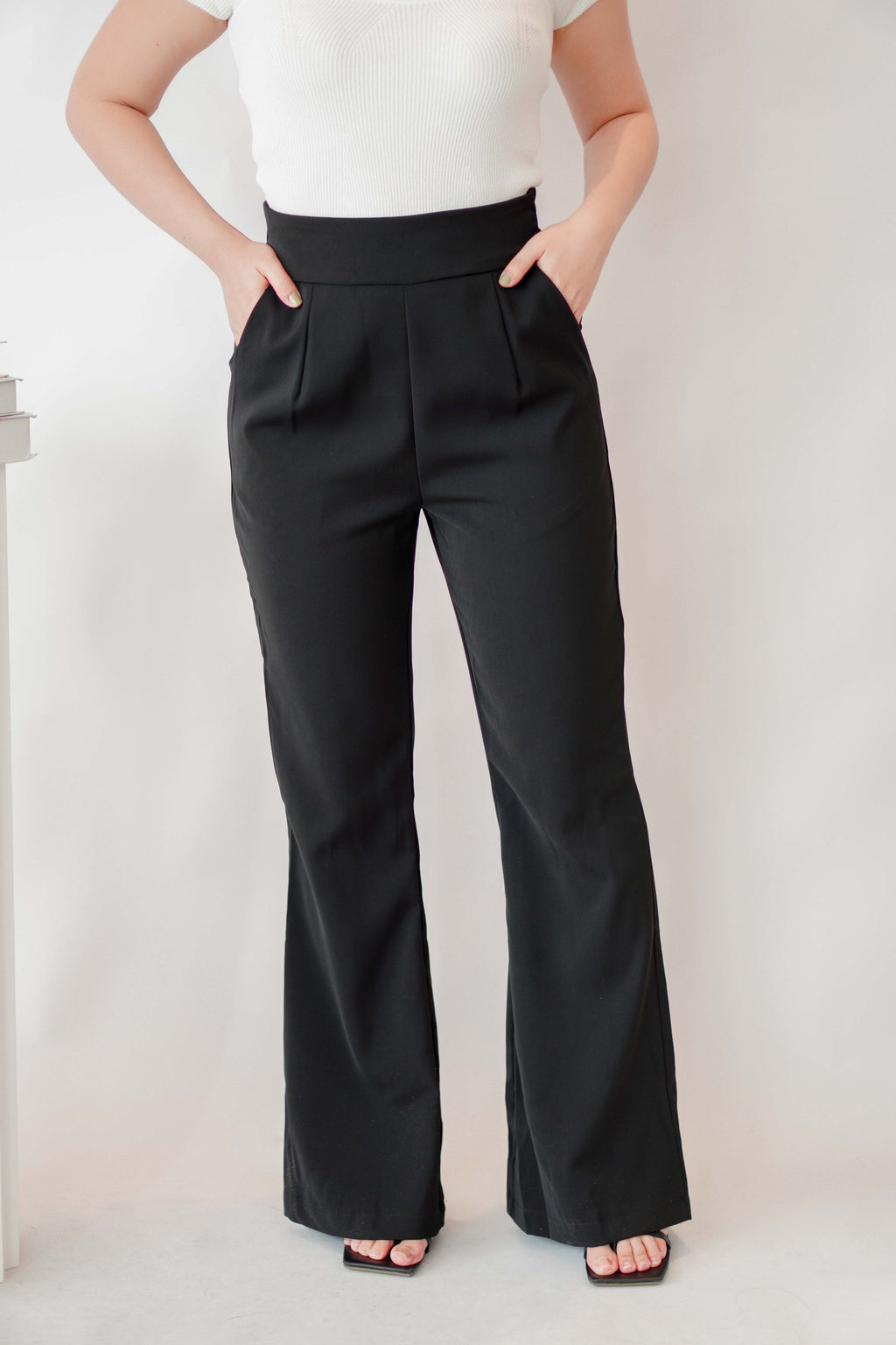 [+10cm] The Staple Pants by Bash in Classic Black