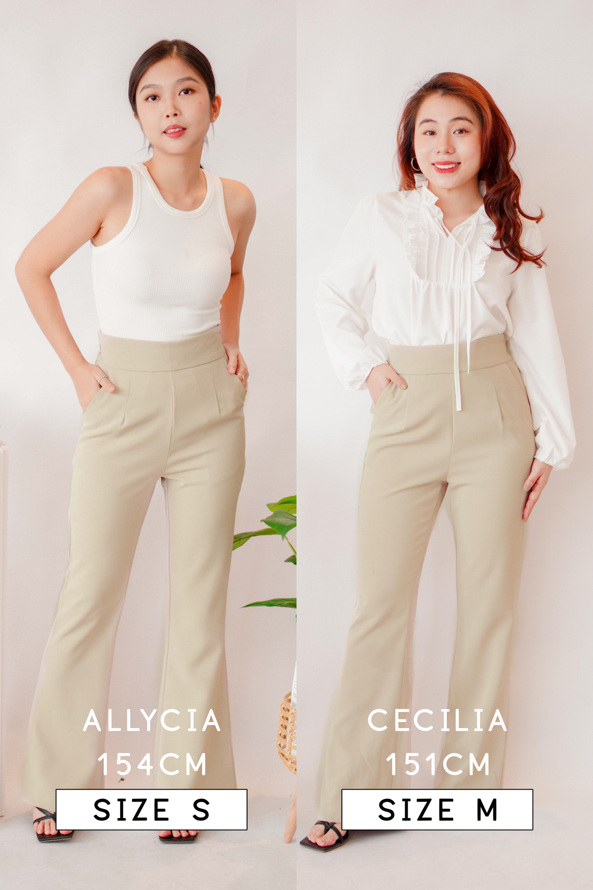 [+10cm] The Staple Pants by Bash in Signature Beige